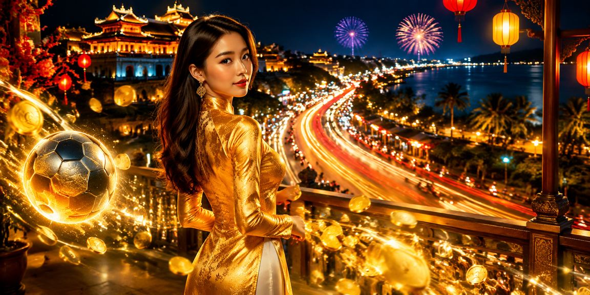 Hình ảnh cá cược thể thao và casino với phong cách neon tại Việt Nam